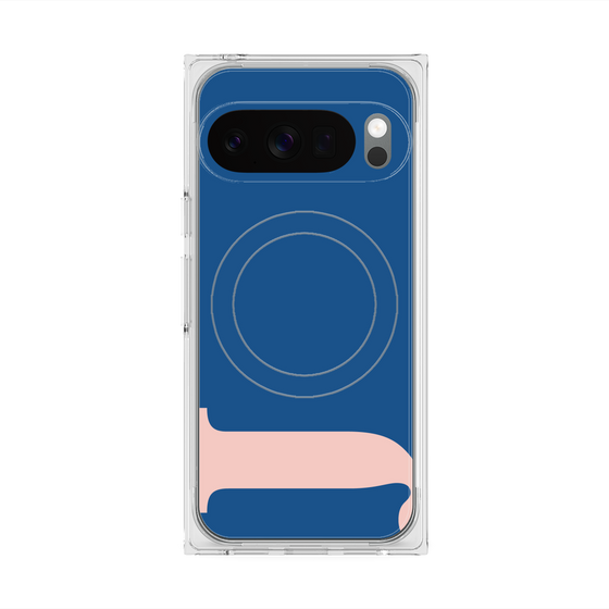 Premium Square Case with Pixelsnap［ Original - initial color - J navy ］