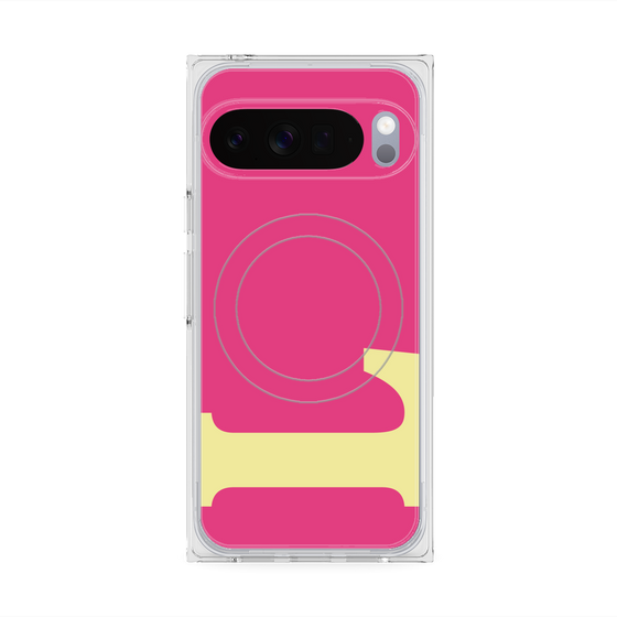Premium Square Case with Pixelsnap［ Original - initial color - L pink ］