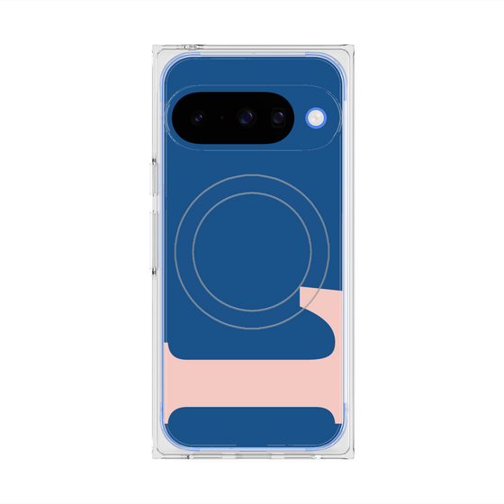 Premium Square Case with Pixelsnap［ Original - initial color - L navy ］