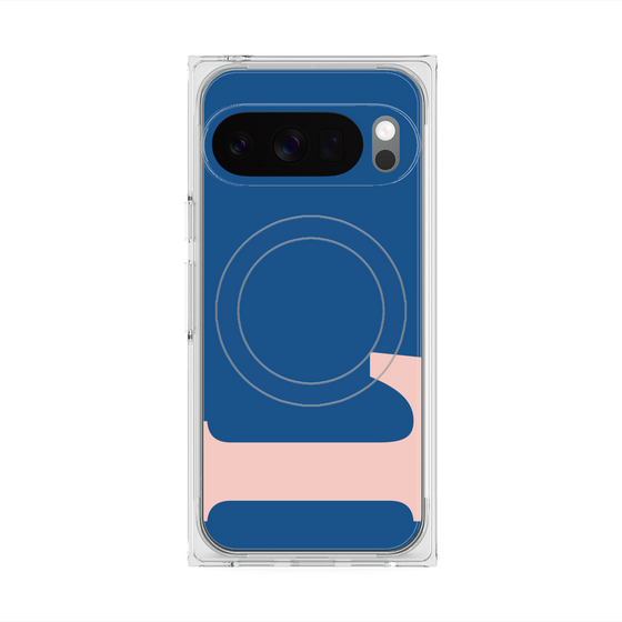 Premium Square Case with Pixelsnap［ Original - initial color - L navy ］