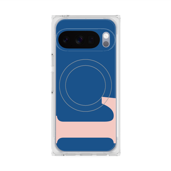 Premium Square Case with Pixelsnap［ Original - initial color - L navy ］