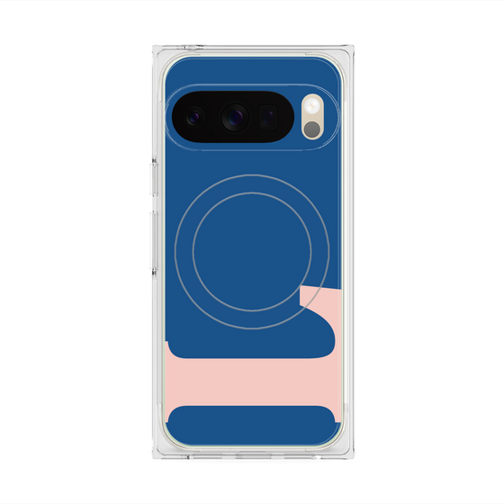 Premium Square Case with Pixelsnap［ Original - initial color - L navy ］