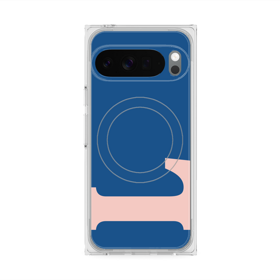 Premium Square Case with Pixelsnap［ Original - initial color - L navy ］