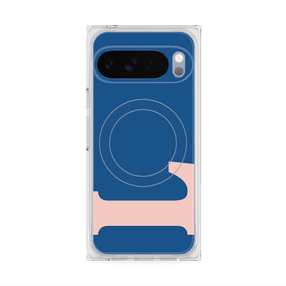 Premium Square Case with Pixelsnap［ Original - initial color - L navy ］