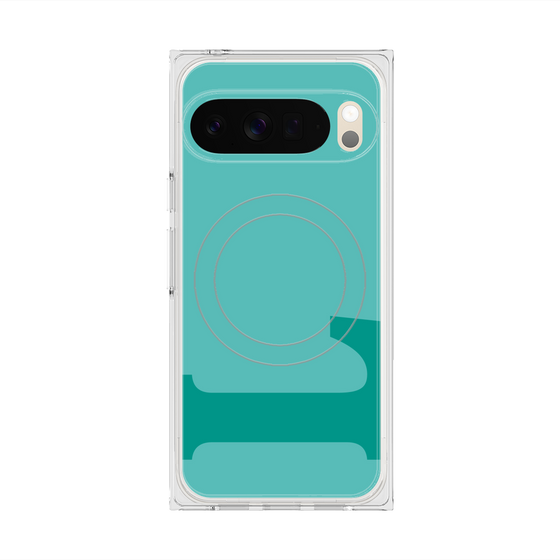 Premium Square Case with Pixelsnap［ Original - initial color - L light green ］