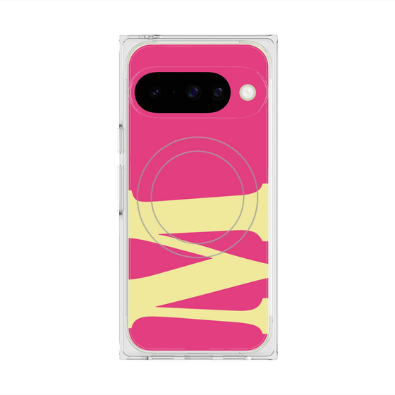 Premium Square Case with Pixelsnap［ Original - initial color - M pink ］