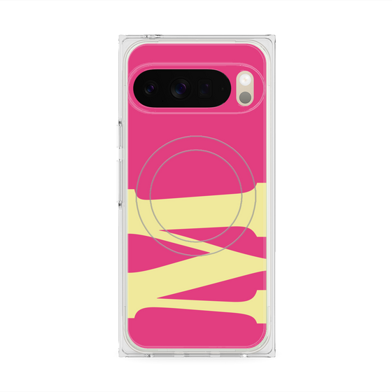 Premium Square Case with Pixelsnap［ Original - initial color - M pink ］