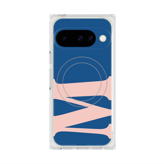 Premium Square Case with Pixelsnap［ Original - initial color - M navy ］