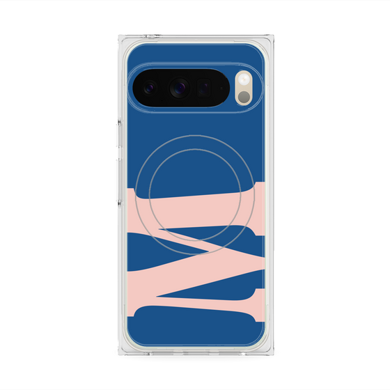 Premium Square Case with Pixelsnap［ Original - initial color - M navy ］