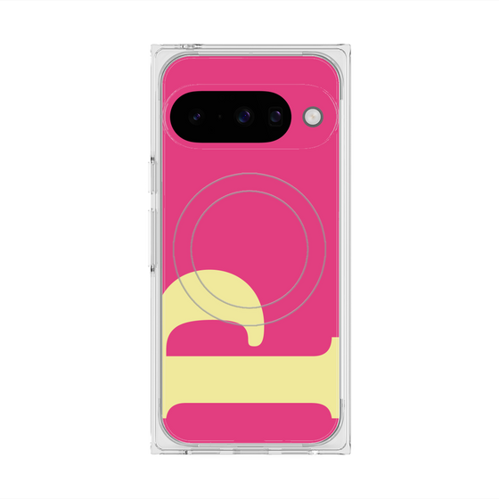 Premium Square Case with Pixelsnap［ Original - initial color - P pink ］