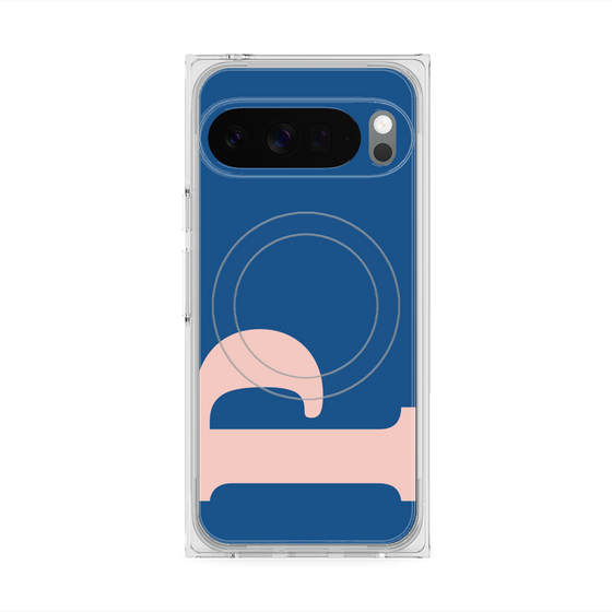 Premium Square Case with Pixelsnap［ Original - initial color - P navy ］