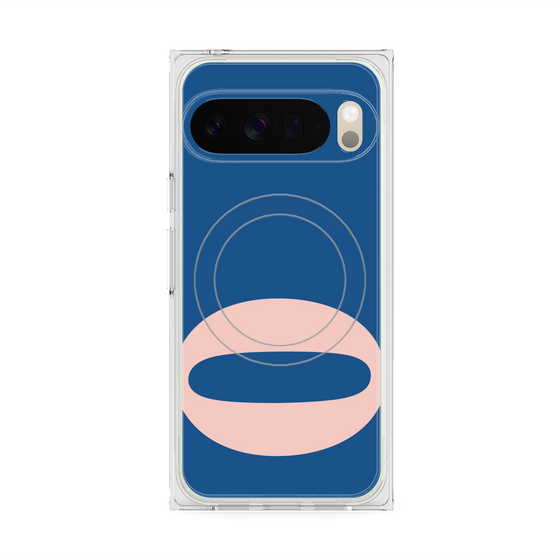 Premium Square Case with Pixelsnap［ Original - initial color - Q navy ］