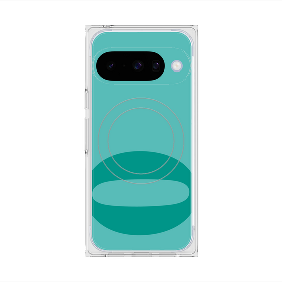 Premium Square Case with Pixelsnap［ Original - initial color - Q light green ］