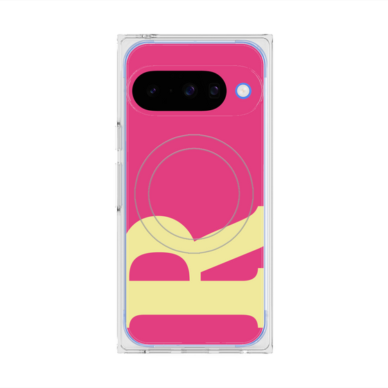 Premium Square Case with Pixelsnap［ Original - initial color - R pink ］