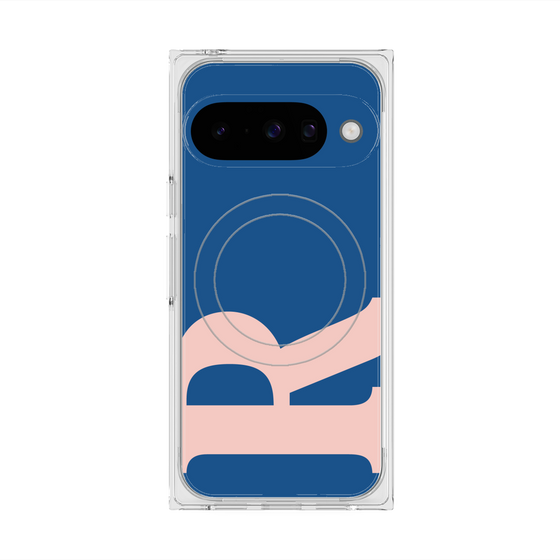 Premium Square Case with Pixelsnap［ Original - initial color - R navy ］