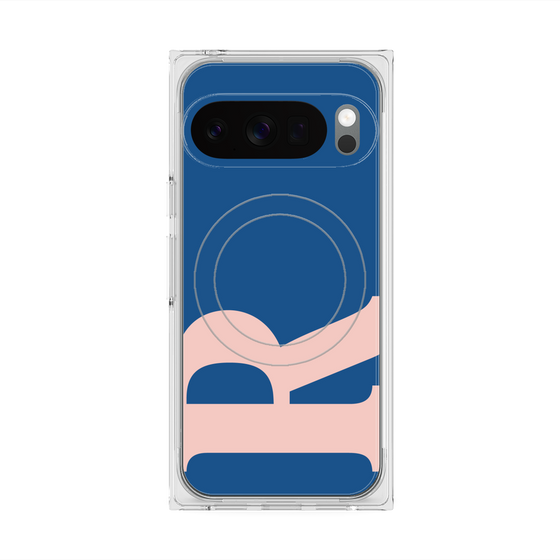 Premium Square Case with Pixelsnap［ Original - initial color - R navy ］