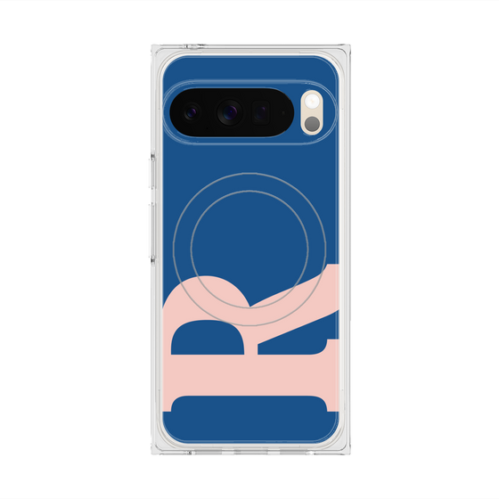 Premium Square Case with Pixelsnap［ Original - initial color - R navy ］