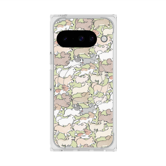 Premium Square Case with Pixelsnap［ Hello, It's Dog - Full of Dogs ］