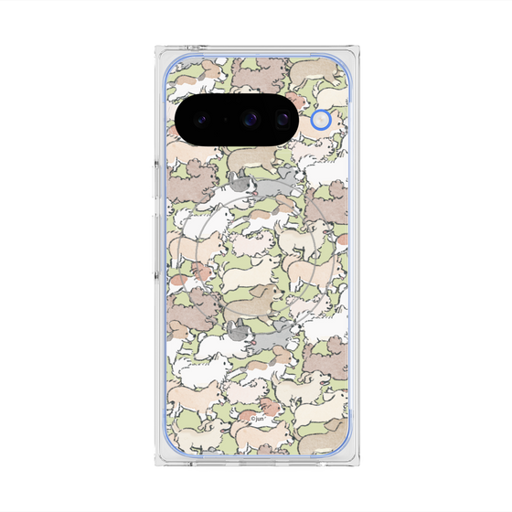 Premium Square Case with Pixelsnap［ Hello, It's Dog - Full of Dogs ］
