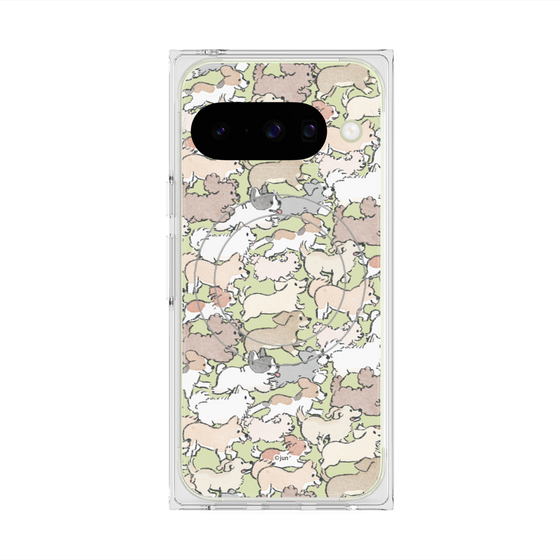 Premium Square Case with Pixelsnap［ Hello, It's Dog - Full of Dogs ］