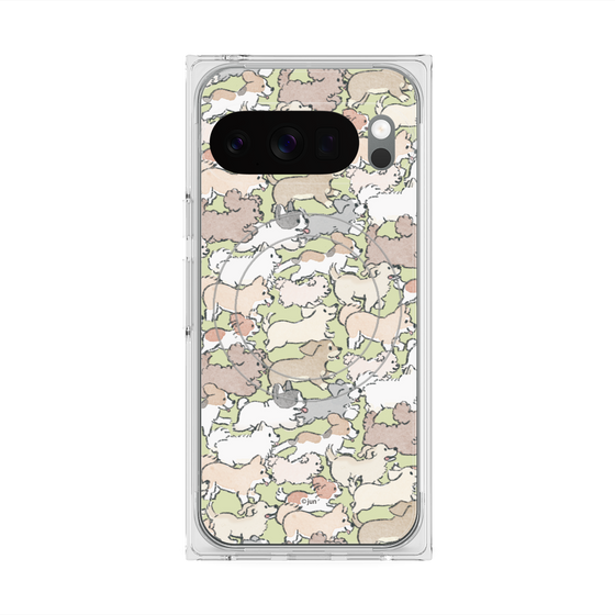 Premium Square Case with Pixelsnap［ Hello, It's Dog - Full of Dogs ］