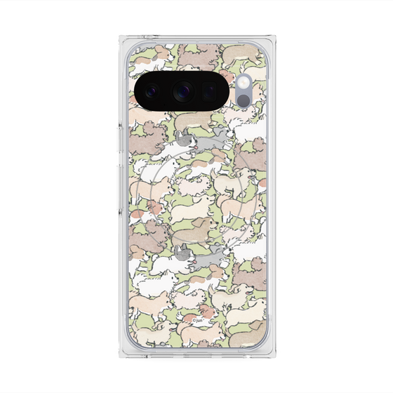 Premium Square Case with Pixelsnap［ Hello, It's Dog - Full of Dogs ］