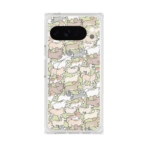 Premium Square Case with Pixelsnap［ Hello, It's Dog - Full of Dogs ］