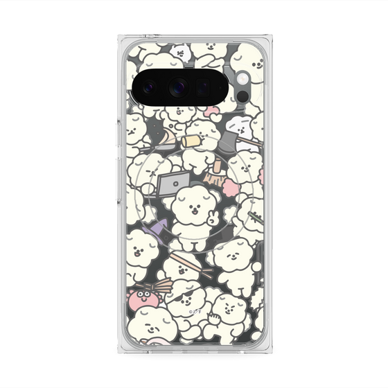 Premium Square Case with Pixelsnap［ Mossari Mosao - Fluffy - Clear ］