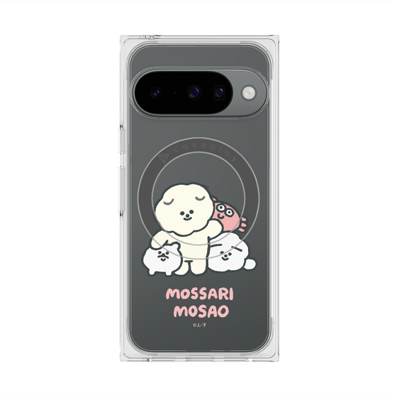 Premium Square Case with Pixelsnap［ Mossari Mosao - Everyone Together - Clear ］