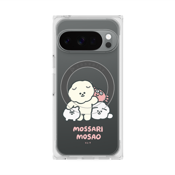 Premium Square Case with Pixelsnap［ Mossari Mosao - Everyone Together - Clear ］