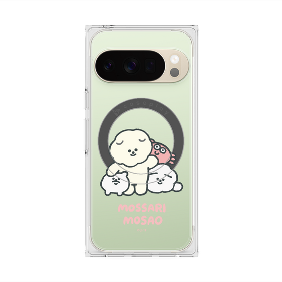 Premium Square Case with Pixelsnap［ Mossari Mosao - Everyone Together - Clear ］
