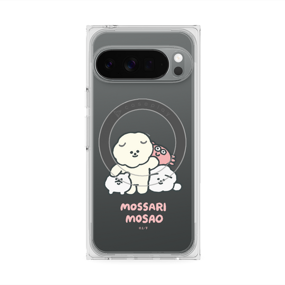Premium Square Case with Pixelsnap［ Mossari Mosao - Everyone Together - Clear ］
