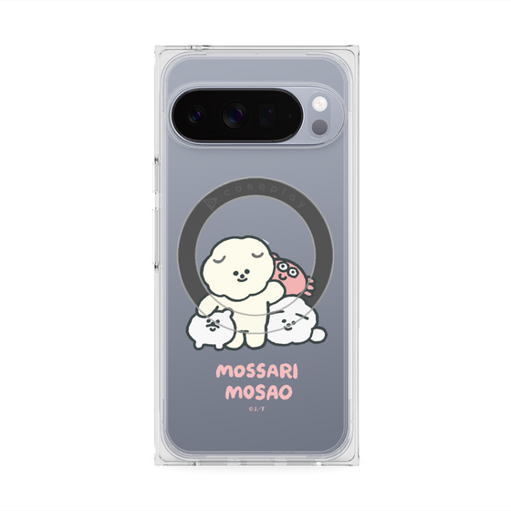 Premium Square Case with Pixelsnap［ Mossari Mosao - Everyone Together - Clear ］
