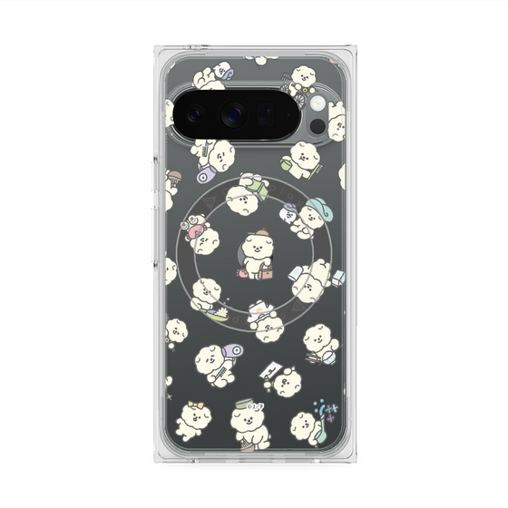 Premium Square Case with Pixelsnap［ Mossari Mosao - Lots of Mosao - Clear ］