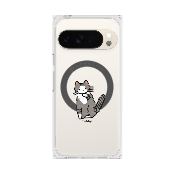 Premium Square Case with Pixelsnap［ Original - CASEPLAY Cat - tabby ］