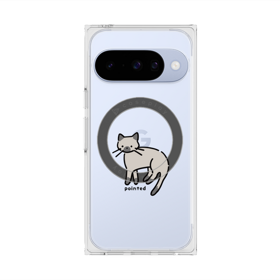 Premium Square Case with Pixelsnap［ Original - CASEPLAY Cat - pointed ］