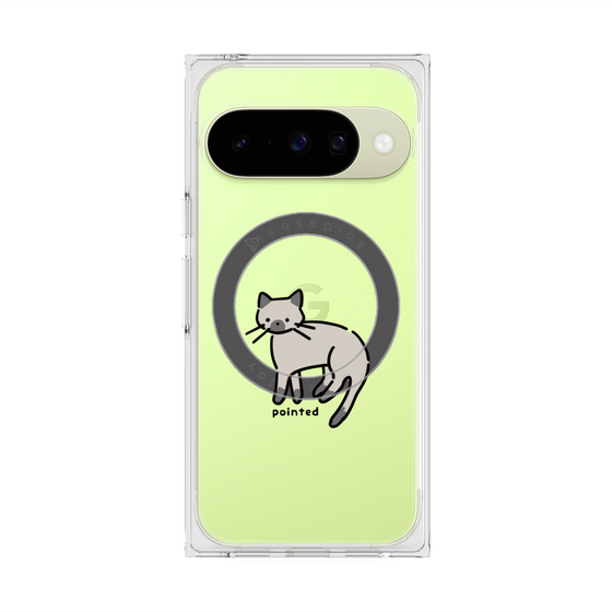 Premium Square Case with Pixelsnap［ Original - CASEPLAY Cat - pointed ］