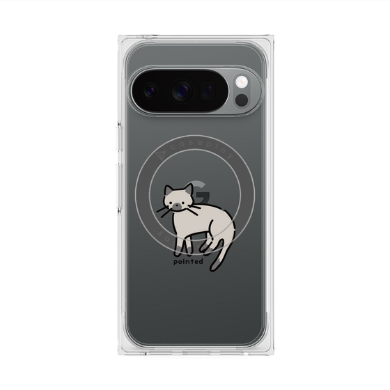 Premium Square Case with Pixelsnap［ Original - CASEPLAY Cat - pointed ］