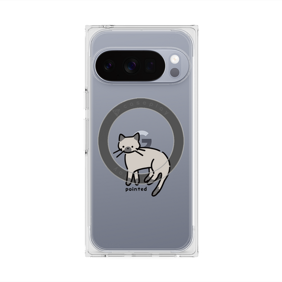 Premium Square Case with Pixelsnap［ Original - CASEPLAY Cat - pointed ］