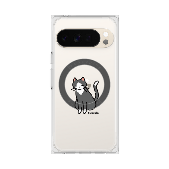 Premium Square Case with Pixelsnap［ Original - CASEPLAY Cat - tuxedo ］