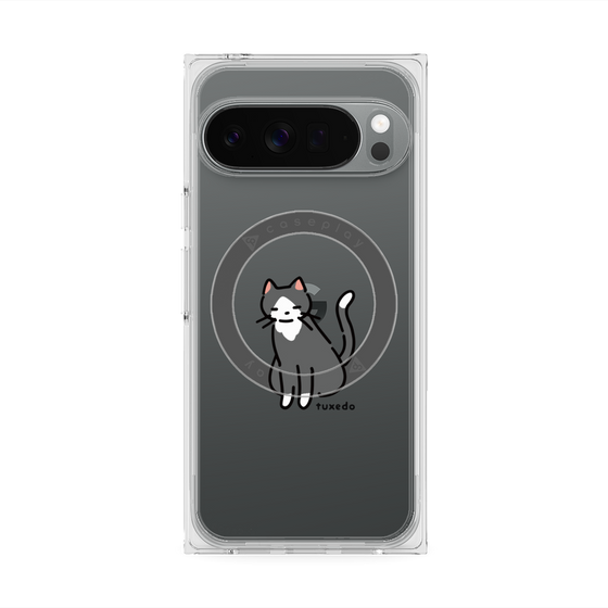 Premium Square Case with Pixelsnap［ Original - CASEPLAY Cat - tuxedo ］