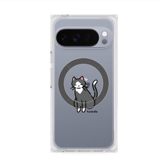 Premium Square Case with Pixelsnap［ Original - CASEPLAY Cat - tuxedo ］