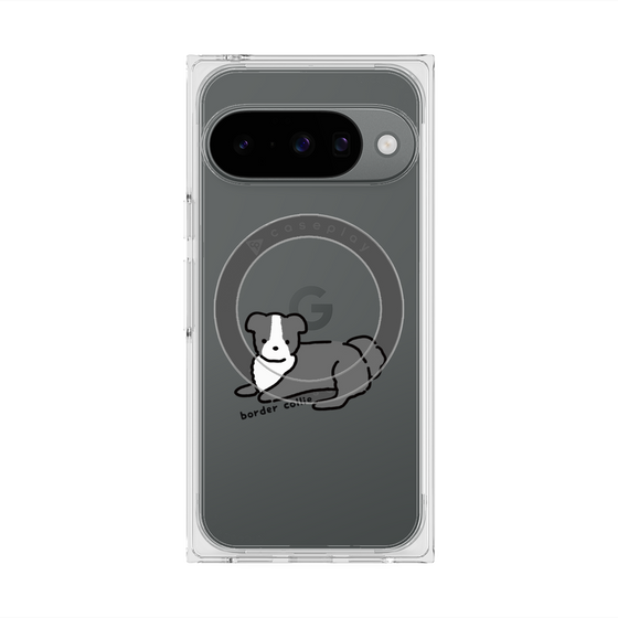 Premium Square Case with Pixelsnap［ Original - CASEPLAY Dog - border collie ］