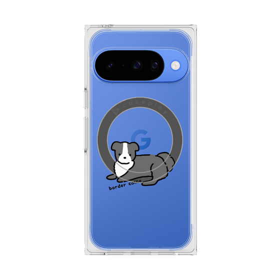Premium Square Case with Pixelsnap［ Original - CASEPLAY Dog - border collie ］