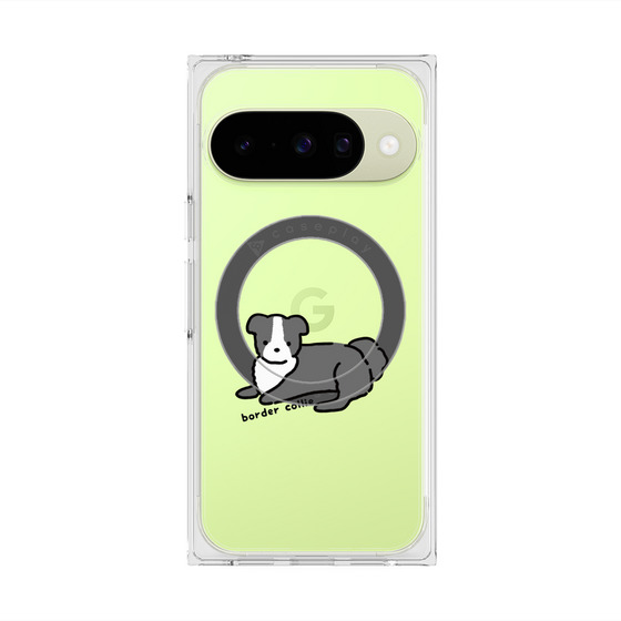 Premium Square Case with Pixelsnap［ Original - CASEPLAY Dog - border collie ］