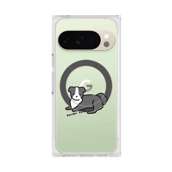 Premium Square Case with Pixelsnap［ Original - CASEPLAY Dog - border collie ］