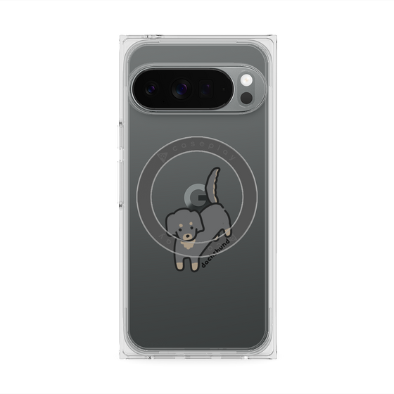 Premium Square Case with Pixelsnap［ Original - CASEPLAY Dog - Dachshund ］