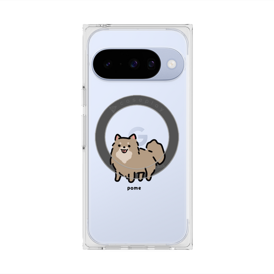 Premium Square Case with Pixelsnap［ Original - CASEPLAY Dog - Pome ］
