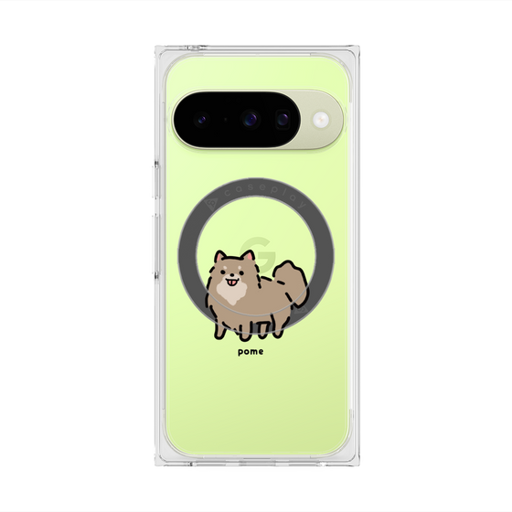 Premium Square Case with Pixelsnap［ Original - CASEPLAY Dog - Pome ］