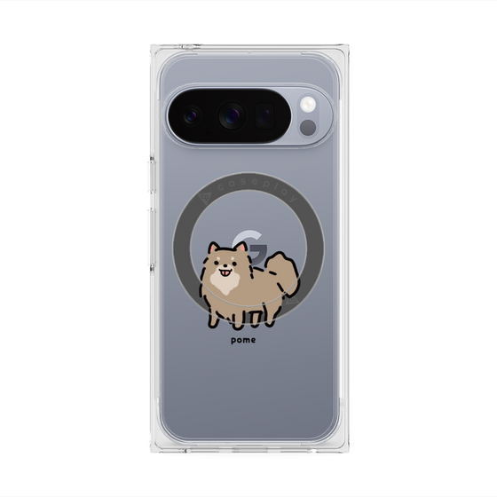 Premium Square Case with Pixelsnap［ Original - CASEPLAY Dog - Pome ］